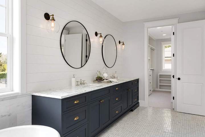 Custom bathroom vanity top design Markham