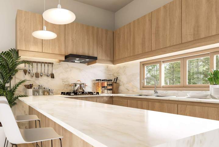 Stylish and functional kitchen countertops